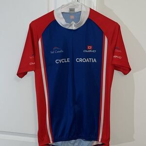 Sail Croatia men’s 3/4 zip Cycling bike riding bicycle touring jersey L slim